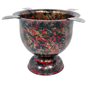 Stinky Cigar Tall Ashtray Antique Gold Black